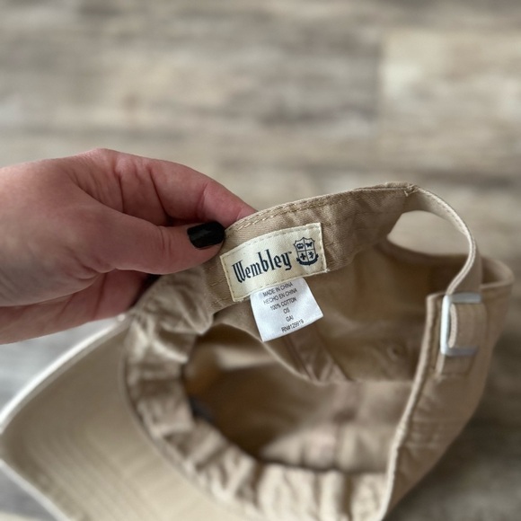 Like new! Wembley “USA” Minimalist Neutral Baseball Hat - Tan - Picture 3 of 5